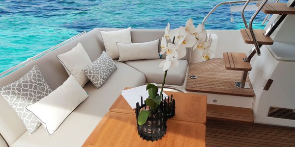 Décoration Yacht de Luxe Santorini Prestige