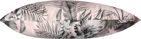 Housse coussin outdoor Roystonea Rose (recto = verso), avec ou sans passepoil Gris