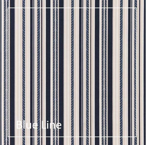 Tissu Blue Line