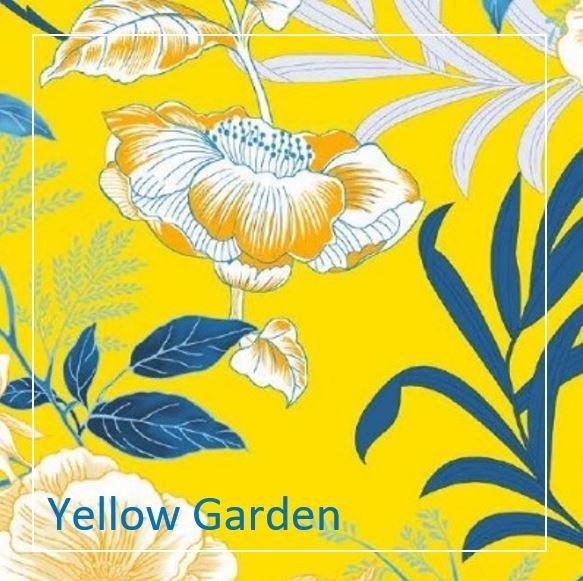Tissu Yellow Garden