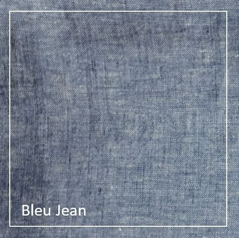 Tissu Lin Bleu Jean