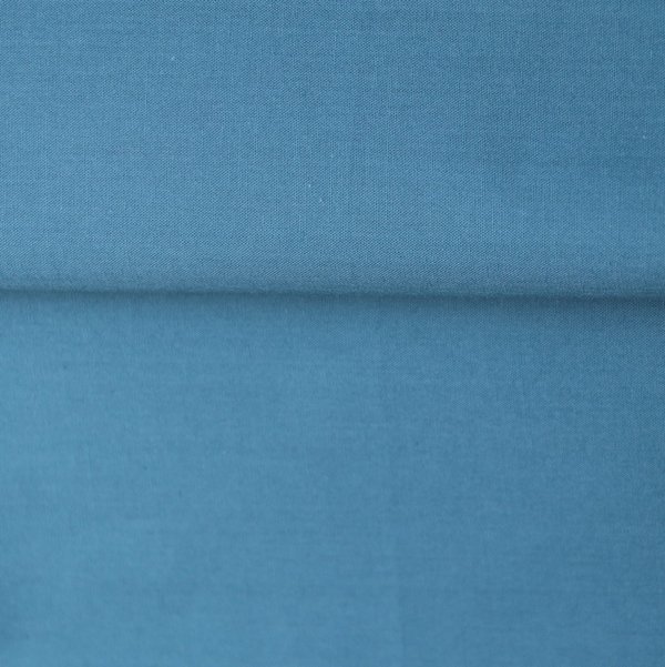 Tissu Percale de Coton Bleu Paon