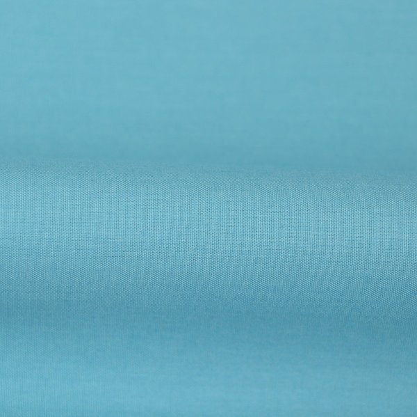 Tissu Percale de Coton Bleu Canard